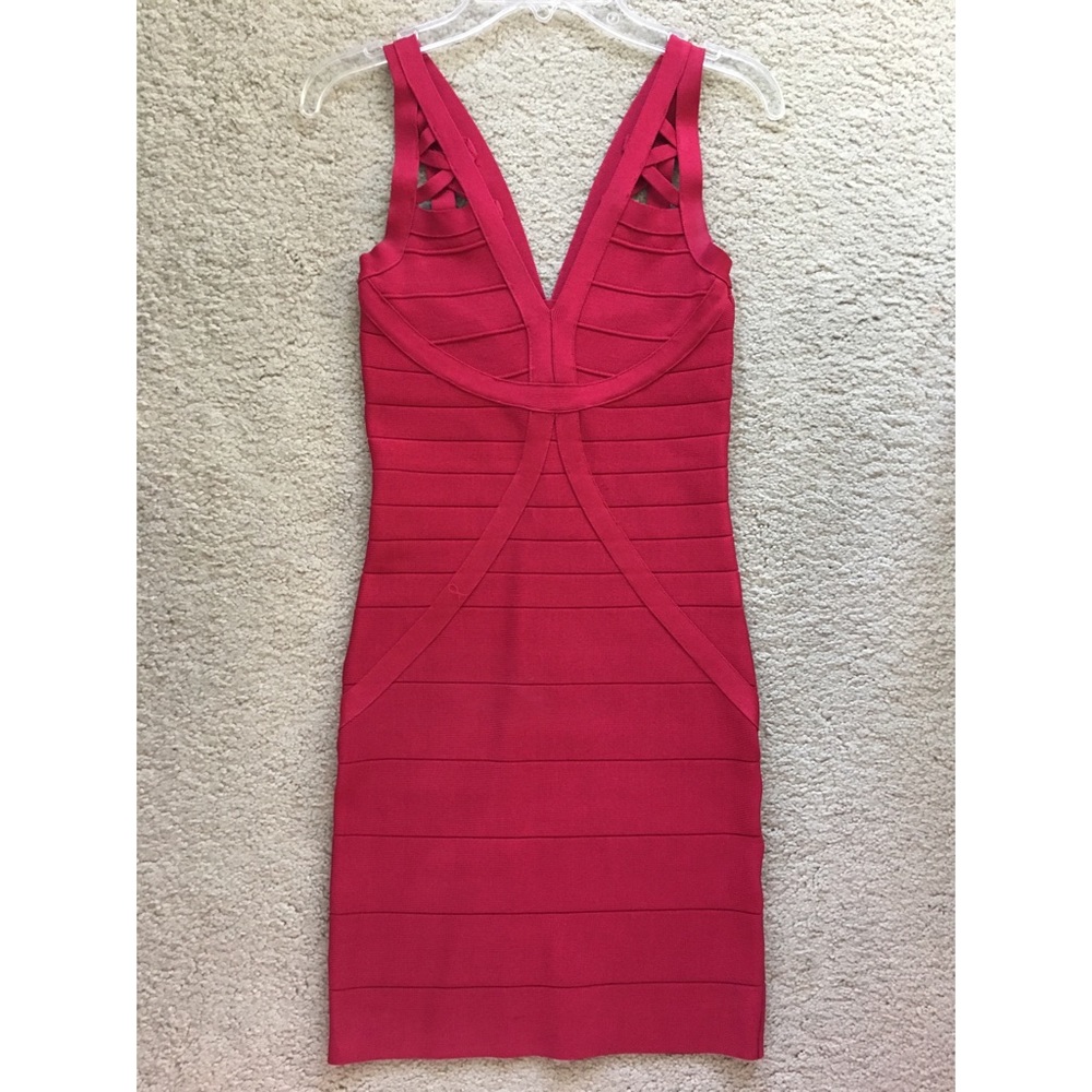 Bebe Red *Hot* Bandage Dress! ✖️ Size XS